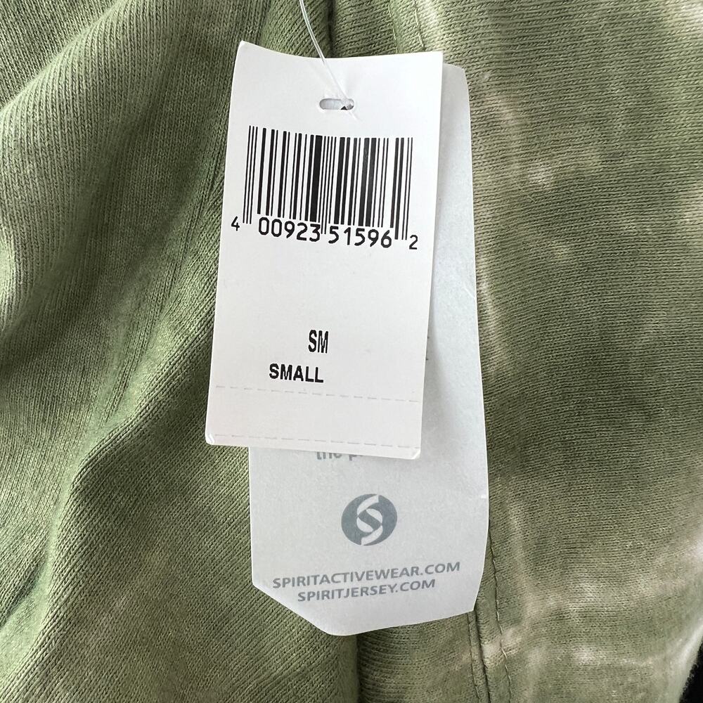 NWT Spirit Jersey DISNEY Olive Green Cotton Long Sleeve Crewneck Top Size S - Picture 7 of 9